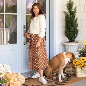 NWT Jillian Harris x Joe Fresh Polka Dot Skirt